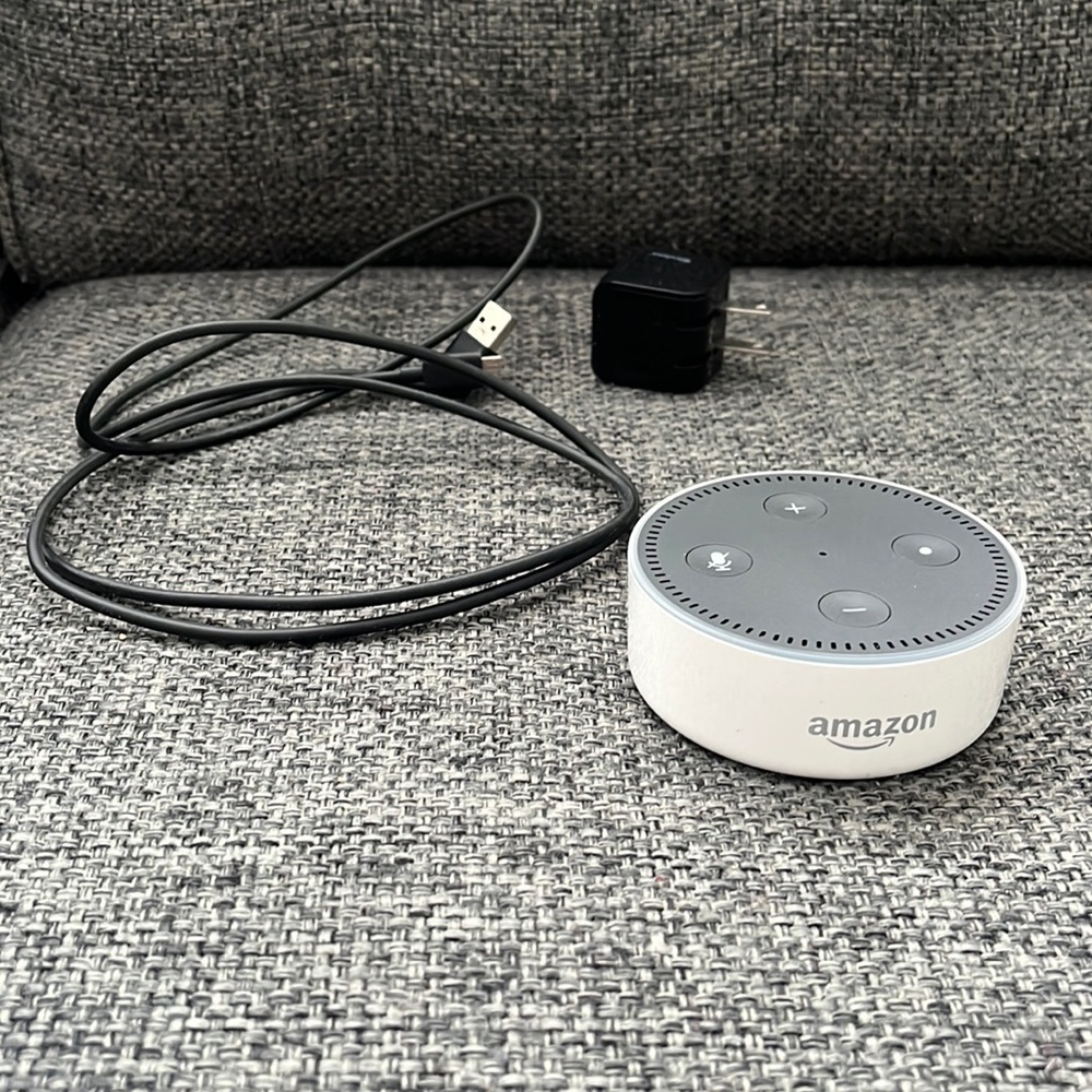 Amazon Alexa with charger